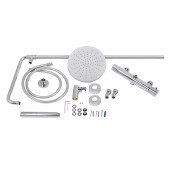 Душова система універсальна Qtap Brno термостатична на два споживача QTBRN5769103ONC Chrome Душова система універсальна Qtap Brno термостатична на два споживача QTBRN5769103ONC Chrome