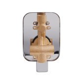 Змішувач для душу Qtap Vlasta прихованого монтажу на два споживача QTVLA6028102NC Chrome Змішувач для душу Qtap Vlasta прихованого монтажу на два споживача QTVLA6028102NC Chrome