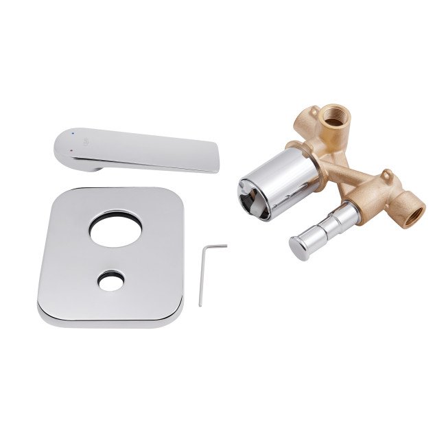 Змішувач для душу Qtap Vlasta прихованого монтажу на два споживача QTVLA6028102NC Chrome Змішувач для душу Qtap Vlasta прихованого монтажу на два споживача QTVLA6028102NC Chrome