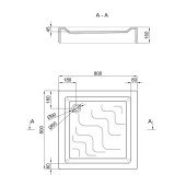 Душовий піддон Lidz Mazur ST80x80x16 Душовий піддон Lidz Mazur ST80x80x16