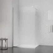 Душова перегородка Qtap Walk-In Standard CRM209.C8 90х200 см, скло Clear 8 мм, покриття CalcLess