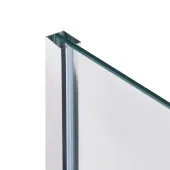 Душова перегородка Qtap Walk-In Standard CRM201.C8 100х200 см, скло Clear 8 мм, покриття CalcLess