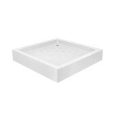 Набір Lidz душова кабіна Wawel SC80x80.SAT.LOW.FR, скло Frost 4 мм + піддон Mazur