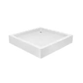 Набір Lidz душова кабіна Wawel SC80x80.SAT.LOW.FR, скло Frost 4 мм + піддон Mazur