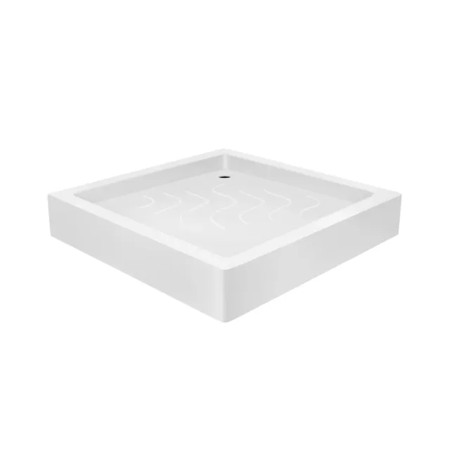 Набір Lidz душова кабіна Wawel SC80x80.SAT.LOW.FR, скло Frost 4 мм + піддон Mazur