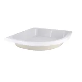 Душова кабіна Latwa SC90x90.SAT.MID.FR полукругла, скло Frost 4 мм + Душовий піддон KAPIELKA ST90x90x26, з панеллю Lidz