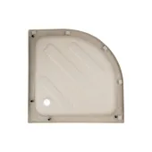 Душова кабіна Latwa SC90x90.SAT.MID.FR полукругла, скло Frost 4 мм + Душовий піддон KAPIELKA ST90x90x26, з панеллю Lidz
