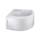 Душова кабіна Latwa SC80x80.SAT.HIGH.FR полукругла, скло Frost 4 мм + Душовий піддон KAPIELKA ST80x80x41, з панеллю Lidz