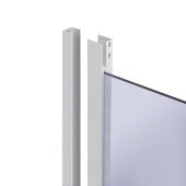 Душова кабіна Latwa SC80x80.SAT.MID.GR полукругла, скло тон. 4 мм + Душовий піддон KAPIELKA ST80x80x26, з панеллю Lidz