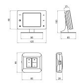 Тижневий програмований термостат Thermo Alliance ТА-2701RF радіокерований сенсорний Тижневий програмований термостат Thermo Alliance ТА-2701RF радіокерований сенсорний