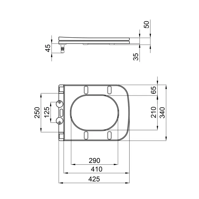 Сидіння для унітаза Qtap Presto з мікроліфтом Slim QT26992615EW 2 Сидіння для унітаза Qtap Presto з мікроліфтом Slim QT26992615EW 2