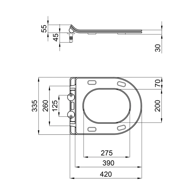 Сидіння для унітаза Qtap Presto з мікроліфтом Slim QT26991217AW 2 Сидіння для унітаза Qtap Presto з мікроліфтом Slim QT26991217AW 2