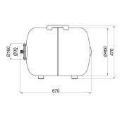 Гідроакумулятор горизонтальний Thermo Alliance 100 л емальована сталь Гідроакумулятор горизонтальний Thermo Alliance 100 л емальована сталь