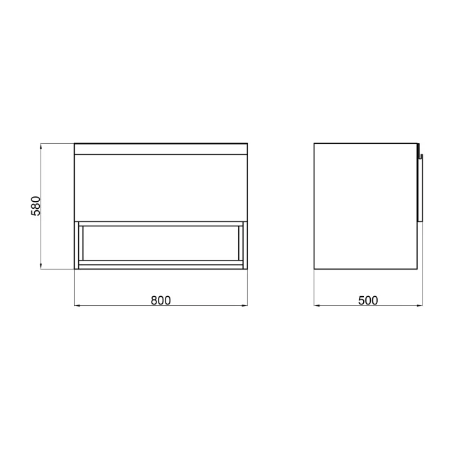 Тумба підвісна Qtap Robin 800х580х500 GRAPHITE/WHITISH OAK QT1374TPВ8002NGWO 2 Тумба підвісна Qtap Robin 800х580х500 GRAPHITE/WHITISH OAK QT1374TPВ8002NGWO 2