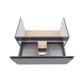 Тумба підвісна Qtap Robin 800х580х500 GRAPHITE/WHITISH OAK QT1374TPВ8002NGWO