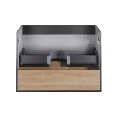 Тумба підвісна Qtap Robin 800х580х500 GRAPHITE/WHITISH OAK QT1374TPВ8002NGWO