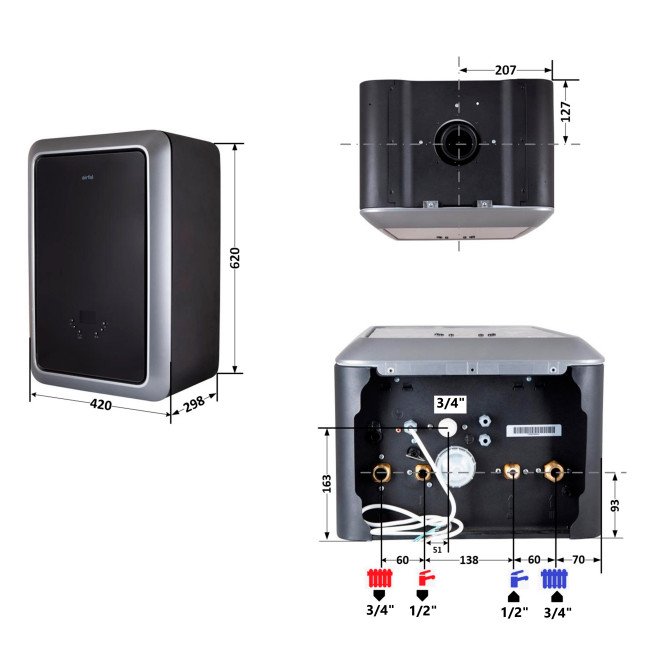 Котел газовий Airfel MAESTRO 24 кВт двоконтурний конденсаційний 2 Котел газовий Airfel MAESTRO 24 кВт двоконтурний конденсаційний 2