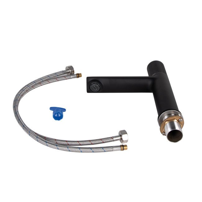 Змішувач для раковини Qtap Brno з прогресивним картриджем 1067103B Black Matt Змішувач для раковини Qtap Brno з прогресивним картриджем 1067103B Black Matt