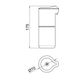 Дозатор для рідкого мила пінний Qtap Pohodli автоматичний 4,5V QT144WH42925 White (Autodávkovač)