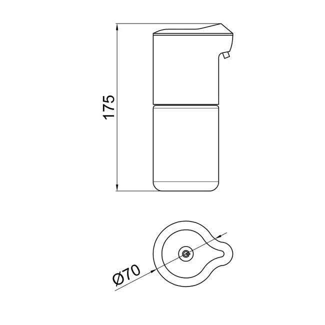 Дозатор для рідкого мила пінний Qtap Pohodli автоматичний 4,5V QT144WH42925 White (Autodávkovač) 2 Дозатор для рідкого мила пінний Qtap Pohodli автоматичний 4,5V QT144WH42925 White (Autodávkovač) 2