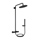 Душова система універсальна Qtap Brno термостатична на два споживача QTBRN5769103ONB Black Matt Душова система універсальна Qtap Brno термостатична на два споживача QTBRN5769103ONB Black Matt