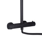 Душова система універсальна Qtap Brno термостатична на два споживача QTBRN5769103ONB Black Matt Душова система універсальна Qtap Brno термостатична на два споживача QTBRN5769103ONB Black Matt