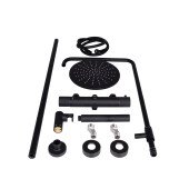 Душова система універсальна Qtap Brno термостатична на два споживача QTBRN5769103ONB Black Matt Душова система універсальна Qtap Brno термостатична на два споживача QTBRN5769103ONB Black Matt