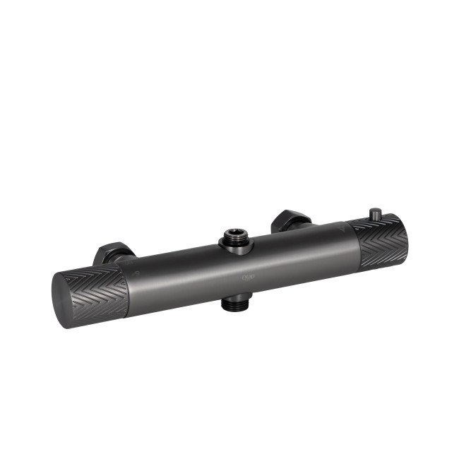 Душова система універсальна Qtap Brno термостатична на два споживача QTBRN5769103ONK Gunmetal Black PVD Душова система універсальна Qtap Brno термостатична на два споживача QTBRN5769103ONK Gunmetal Black PVD