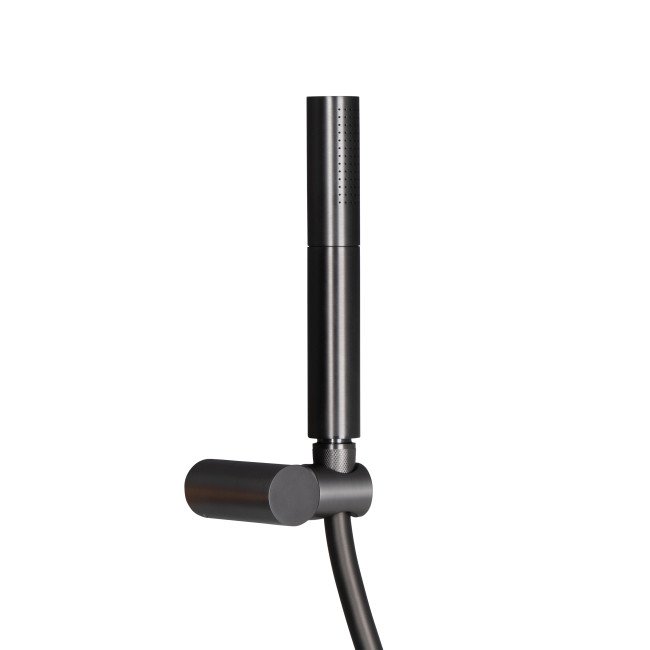 Душова система універсальна Qtap Brno термостатична на два споживача QTBRN5769103ONK Gunmetal Black PVD Душова система універсальна Qtap Brno термостатична на два споживача QTBRN5769103ONK Gunmetal Black PVD