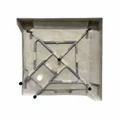 Душова кабіна Lidz Wawel SC90x90.SAT.LOW.FR, скло Frost 4 мм + Lidz Душовий піддон KAPIELKA ST90x90х14