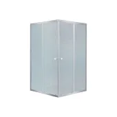 Lidz Wawel SC80x80.SAT.LOW.FR Душова кабіна квадратна, скло Frost 4 мм + Lidz Душовий піддон KAPIELKA ST80x80х14