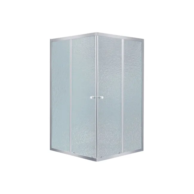 Lidz Wawel SC80x80.SAT.LOW.FR Душова кабіна квадратна, скло Frost 4 мм + Lidz Душовий піддон KAPIELKA ST80x80х14