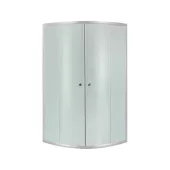 Душова кабіна Lidz Latwa SC80x80.SAT.LOW.FR, скло Frost 4 мм + Lidz Душовий піддон KAPIELKA ST80x80x15
