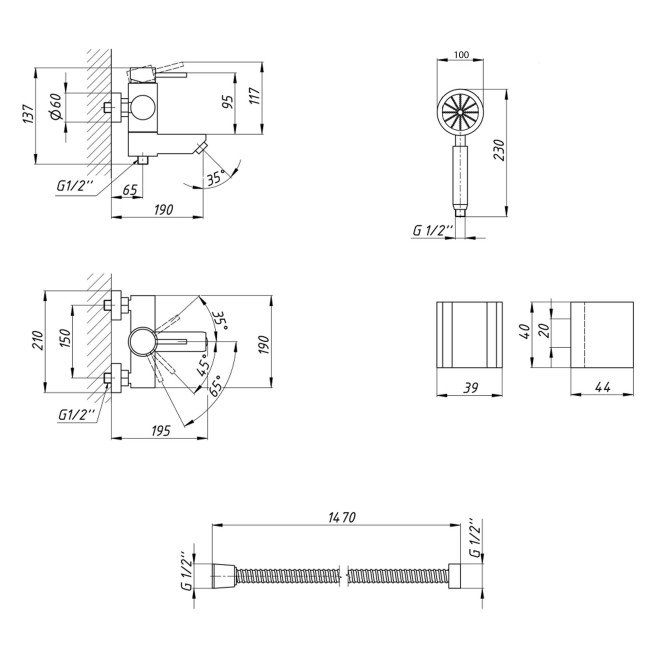 Змішувач для ванни Lidz Aria 006 з поворотним виливом (з душовим гарнітуром) (k35) LDARI006NKS34940 Nickel 2