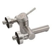 Змішувач для ванни Lidz Aria 006 з поворотним виливом (з душовим гарнітуром) (k35) LDARI006NKS34940 Nickel Змішувач для ванни Lidz Aria 006 з поворотним виливом (з душовим гарнітуром) (k35) LDARI006NKS34940 Nickel