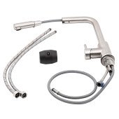 Змішувач для кухні Lidz Aria 015FL1 з висувним виливом (k35) LDARI015FL1NKS34944 Nickel Змішувач для кухні Lidz Aria 015FL1 з висувним виливом (k35) LDARI015FL1NKS34944 Nickel