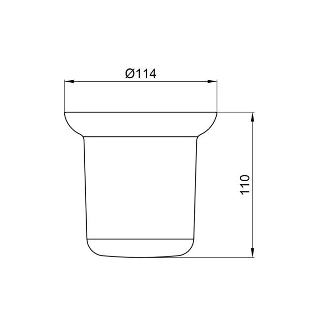 Колба для йоржика Lidz Oreo 0520 (матове скло) LDORE0520CRM37455 Chrome 2 Колба для йоржика Lidz Oreo 0520 (матове скло) LDORE0520CRM37455 Chrome 2