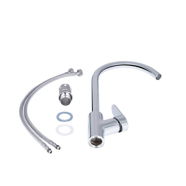 Змішувач для кухні Lidz Like 015F (k35) LDLIK015FCRM42317 Chrome Змішувач для кухні Lidz Like 015F (k35) LDLIK015FCRM42317 Chrome