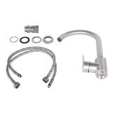 Змішувач для кухні Lidz Vida 015F (k35) LDVID015FNKS43355 Nickel Змішувач для кухні Lidz Vida 015F (k35) LDVID015FNKS43355 Nickel