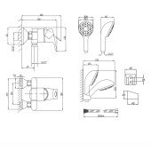 Змішувач для душу Lidz Anny 010 (з душовим гарнітуром) (k40) LDANN010CRM35124 Chrome Змішувач для душу Lidz Anny 010 (з душовим гарнітуром) (k40) LDANN010CRM35124 Chrome