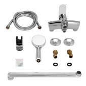 Змішувач для ванни Lidz Tani 005 з поворотним виливом (з душовим гарнітуром) (k40) LDTAN005CRM44962 Chrome Змішувач для ванни Lidz Tani 005 з поворотним виливом (з душовим гарнітуром) (k40) LDTAN005CRM44962 Chrome