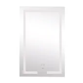 Дзеркало Lidz Kubis 800х500 з LED-підсвічуванням Touch, з антизапотіванням, з димером, рег. яскравості LD78LF9365080
