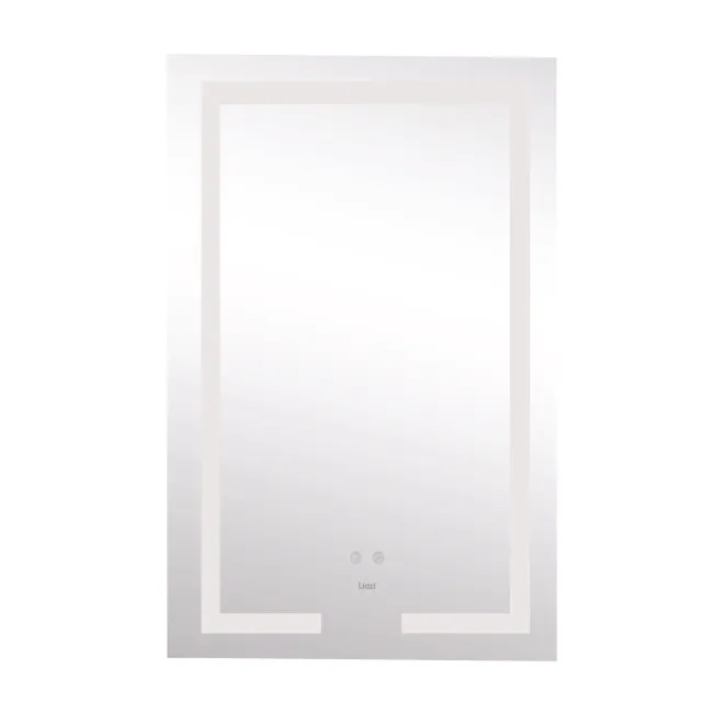 Дзеркало Lidz Kubis 800х500 з LED-підсвічуванням Touch, з антизапотіванням, з димером, рег. яскравості LD78LF9365080
