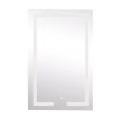 Дзеркало Lidz Kubis 800х500 з LED-підсвічуванням Touch, з антизапотіванням, з димером, рег. яскравості LD78LF9365080