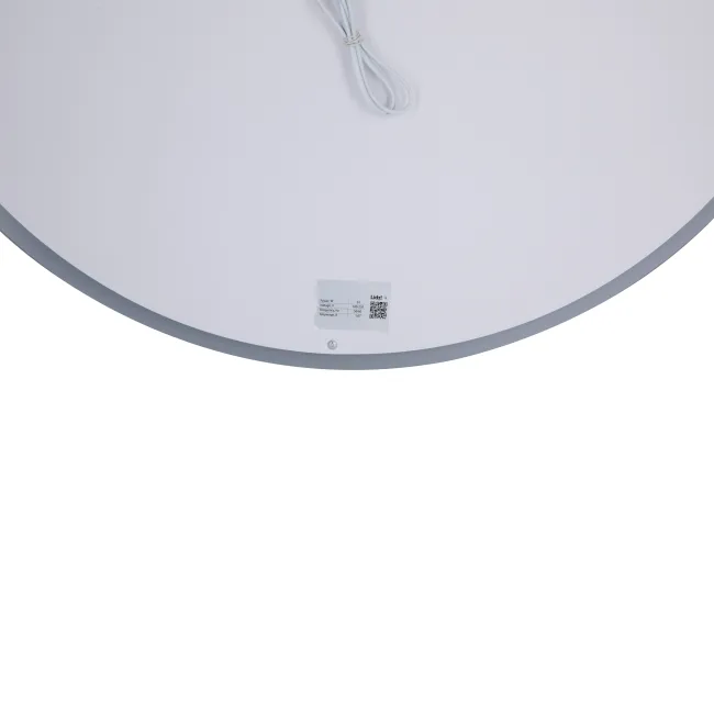 Дзеркало Lidz Aria R800 з LED-підсвічуванням Touch, з антизапотіванням, з димером, рег. яскравості LD78LR800