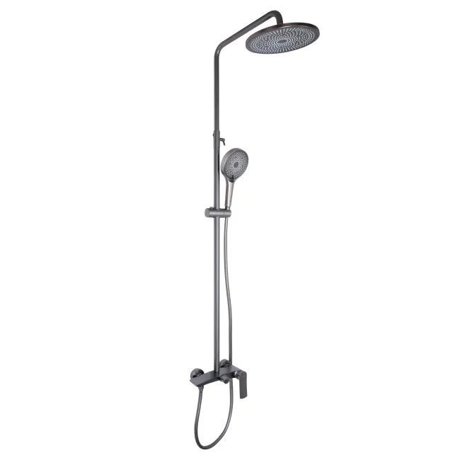Душова система для душу Qtap Slavonice на два споживача QTSLA110GMB45913 Gunmetal Black PVD Душова система для душу Qtap Slavonice на два споживача QTSLA110GMB45913 Gunmetal Black PVD