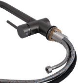 Змішувач для кухні Qtap Rozcesti з висувним виливом з підключенням для питної води QTROZ366GMB45939 Gunmetal Black PVD Змішувач для кухні Qtap Rozcesti з висувним виливом з підключенням для питної води QTROZ366GMB45939 Gunmetal Black PVD