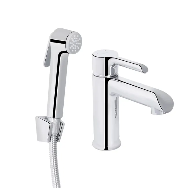 Змішувач для раковини Qtap Grand (з гігієнічним душем) QTGRA272CRM45670 Chrome Змішувач для раковини Qtap Grand (з гігієнічним душем) QTGRA272CRM45670 Chrome