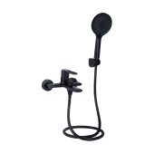 Змішувач для ванни Qtap Taurus (з душовим гарнітуром) QTTAU259BLM45662 Black Matt Змішувач для ванни Qtap Taurus (з душовим гарнітуром) QTTAU259BLM45662 Black Matt