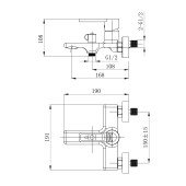 Змішувач для ванни Qtap Taurus (з душовим гарнітуром) QTTAU259BLM45662 Black Matt Змішувач для ванни Qtap Taurus (з душовим гарнітуром) QTTAU259BLM45662 Black Matt